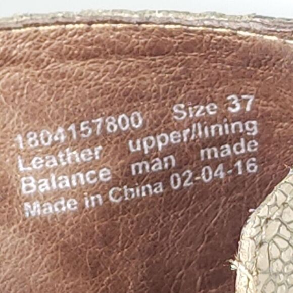 Dansko Women's Reggie US6-6,5 EU37 Taupe Tooled Leather Caged Slingback Sandals - Picture 14 of 16